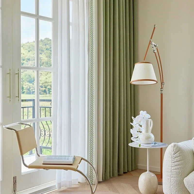 modern chenille window curtains
