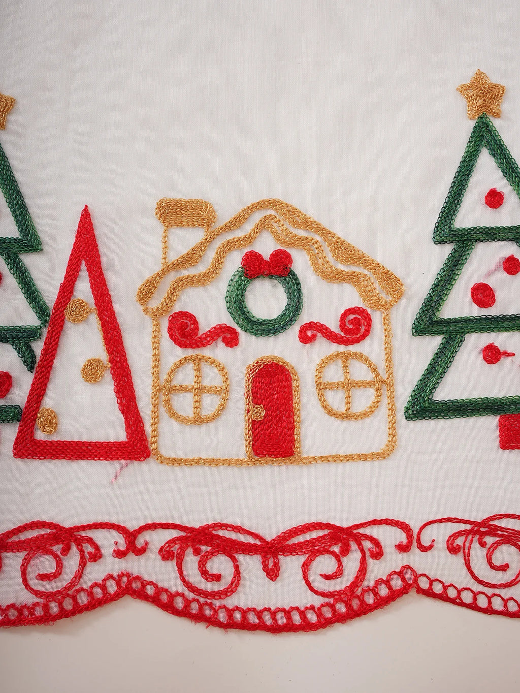 decorative embroidered curtain