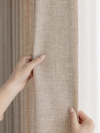 Zen living room curtains