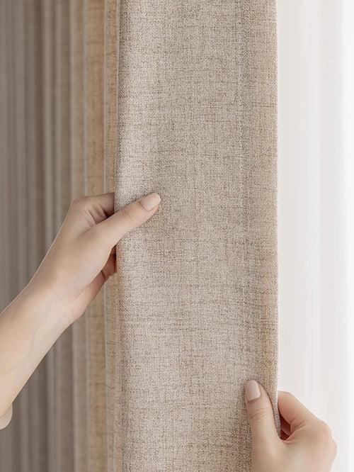 Zen living room curtains