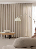 cream linen gauze curtains
