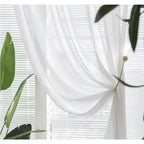 Luxury Japanese Minimalist Chenille Embroidered Curtains
