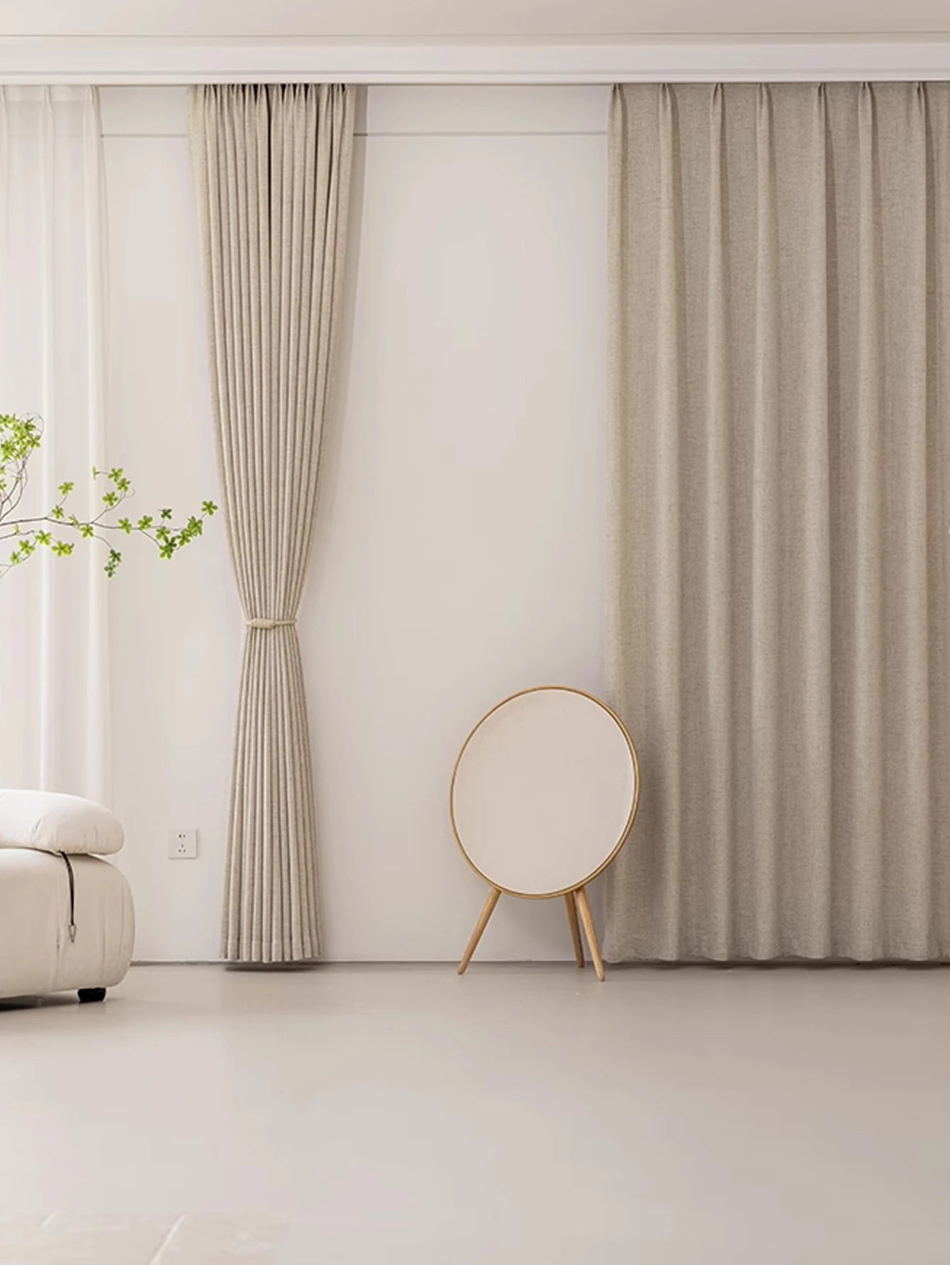 minimalist living room curtains
